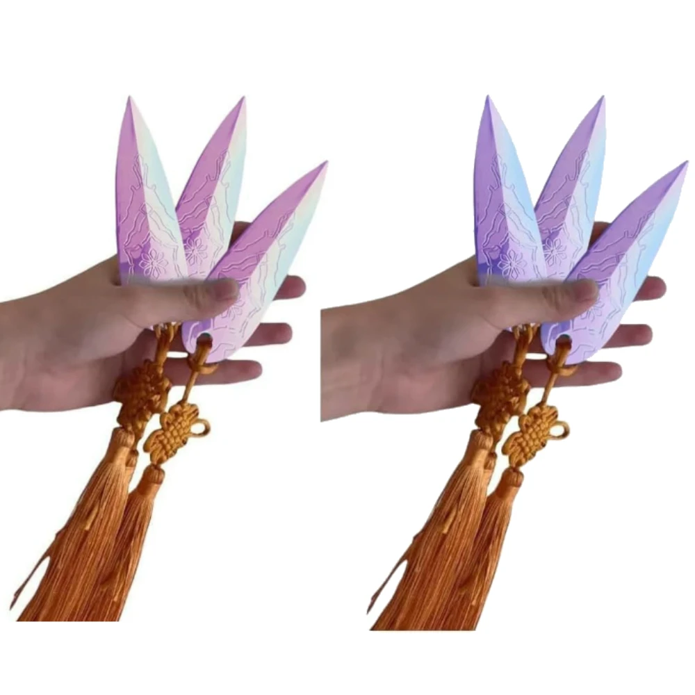 KPop Demon Hunter Rumi Cosplay Spada Light Stick Viola chiaro Spade per freccette Coltello Ornamento per ragazze Gruppo Puntelli Accessori