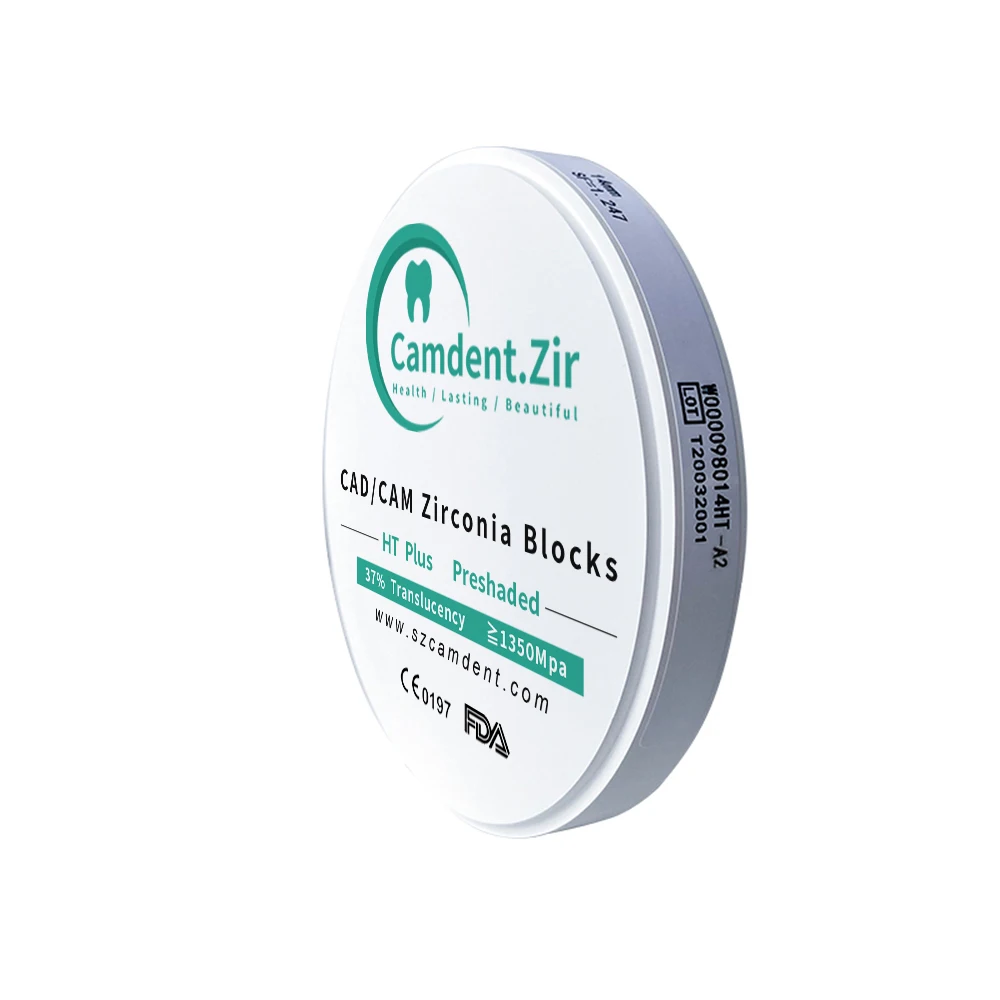 Imagem -05 - Venda Quente ht 98 mm 14 mm Branco Vita 16 Mais Preshade Dental Zircônia em Branco Bloco de Cerâmica Dental