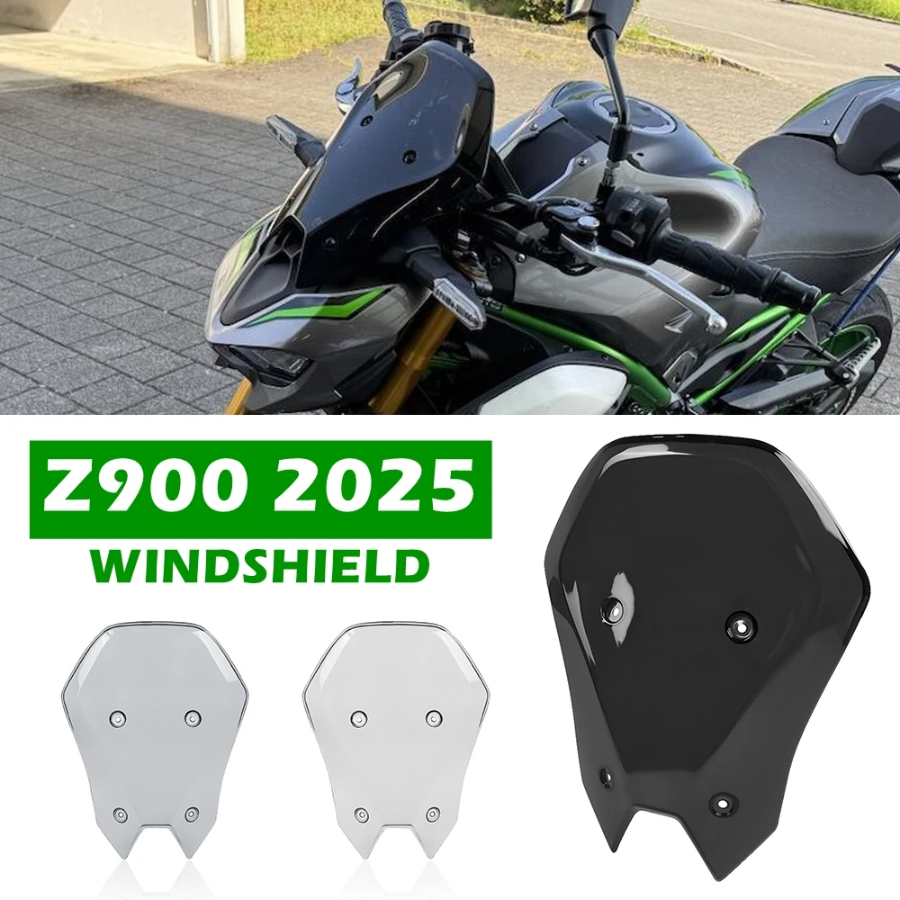 

Tall Windscreen Windshield For Kawasaki Z900 Z900SE ABS 2025 ABS Plastic Large Meter Cover Z900 SE