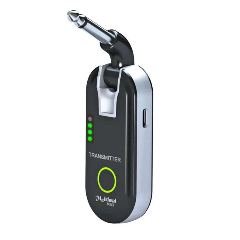 

Качественная НОВАЯ беспроводная гитарная система M33, 2,4 ГГц, перезаряжаемый аудиопередатчик, приемник, срок службы 50 м, передача в реальном времени