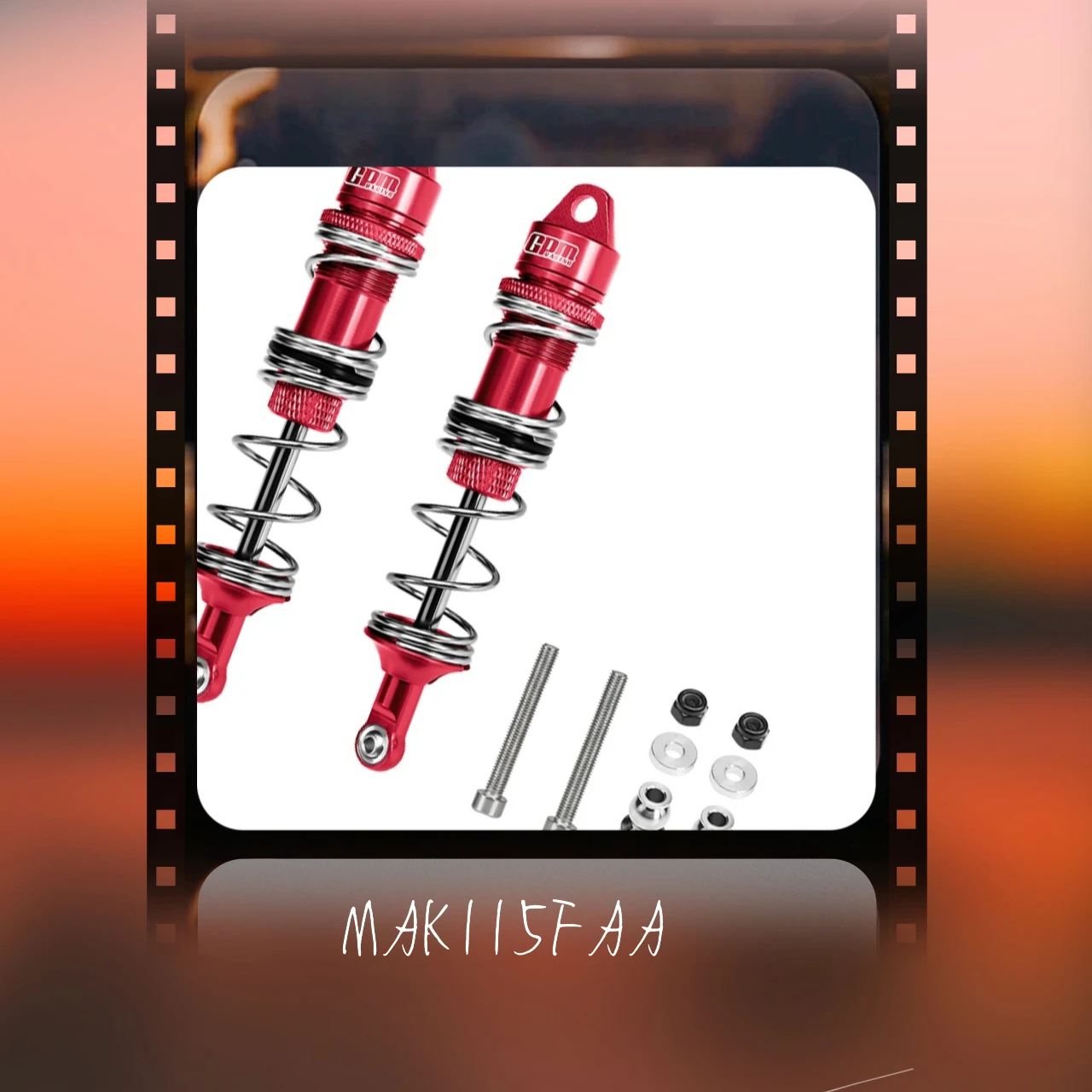 

ARRMA 1/8 Kraton, Outcast,Notorious, 1/7 Fireteam, Notorious For Aluminum Front Double Section Spring Dampers For