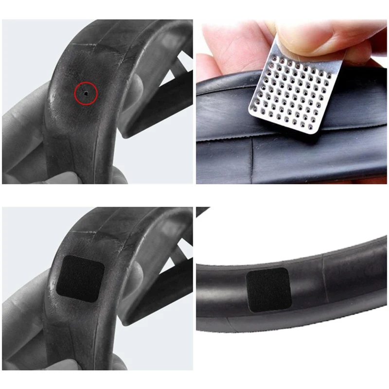 1 Set Tire Repair Kit No Glue Chip Patch Bicycle Portable MTB Road Bike Tyre Repair For Outdoor Cycle Biking