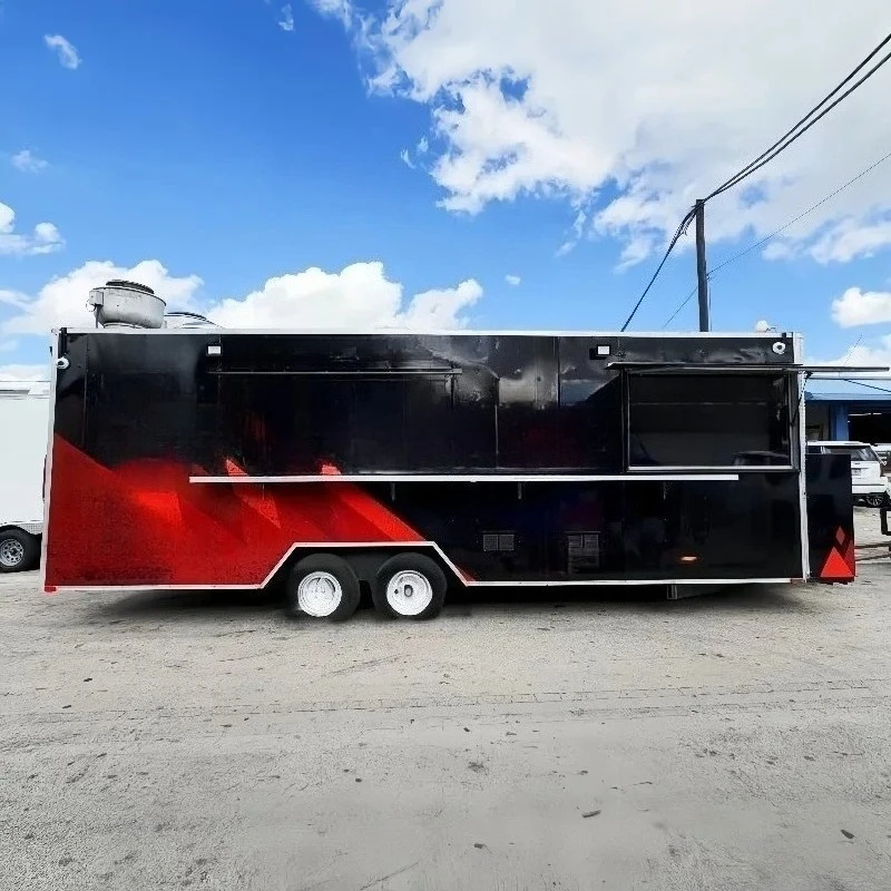 Multifunctional Air Stream Food Truck | Customizable Capacity | Full Kitchen Coffee Hot Dog Pizza BBQ Trailer for Sale