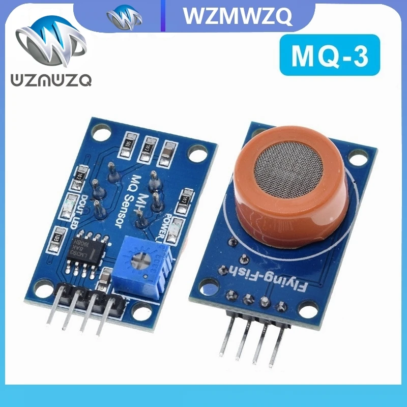 Módulo sensor de alcohol MQ-3 alarma de detección sensible al gas etanol para arduino