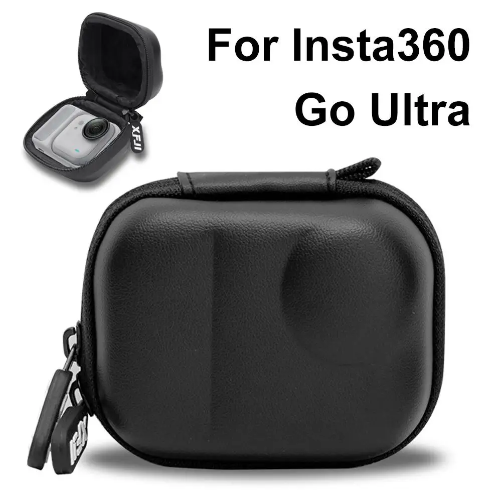 For XFJI For Insta360 Go Ultra Mini Portable Body Storage Bag Double Zipper Dustproof Storage Bag
