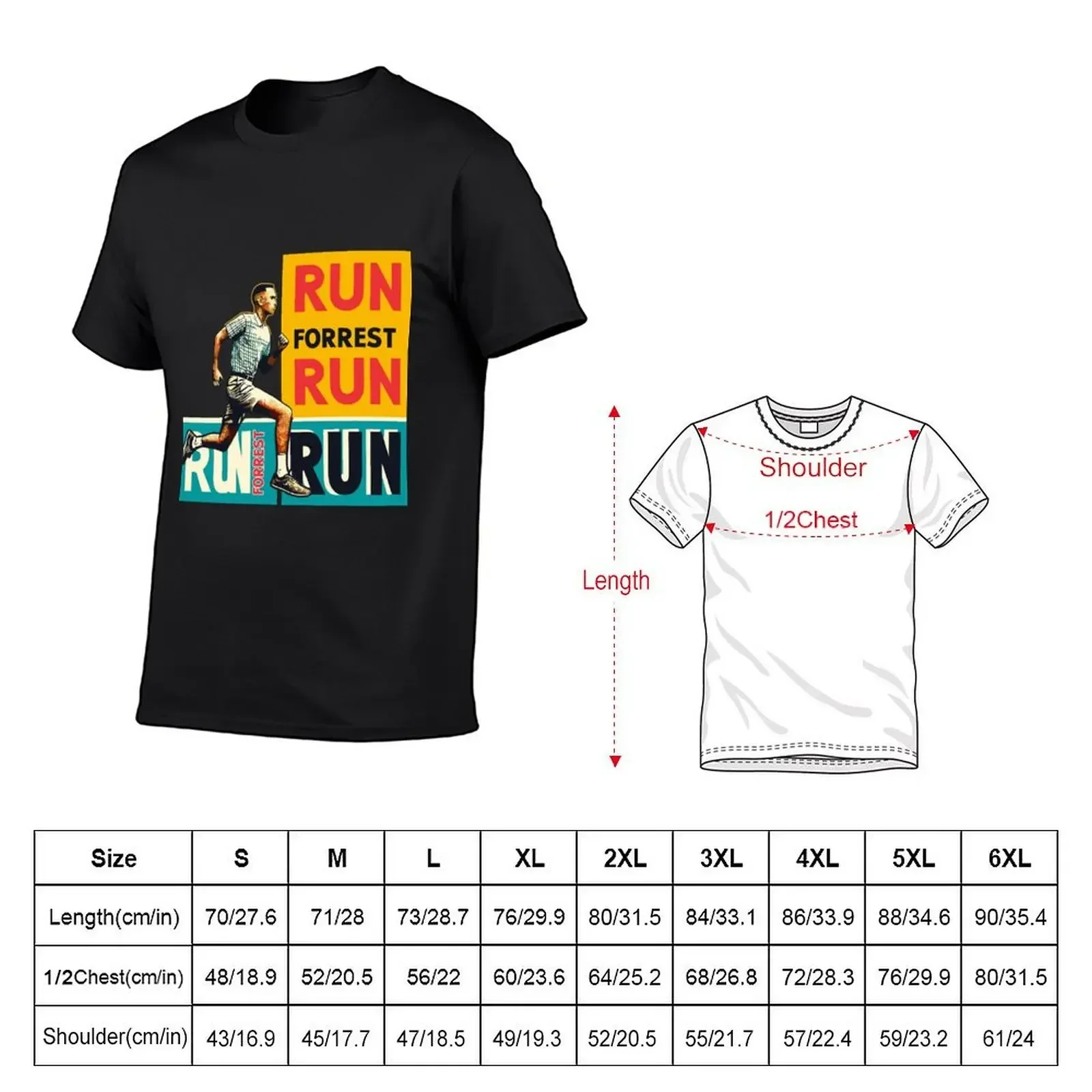 Run Forrest, run now T-Shirt quick drying summer top street wear sublime t shirts for men