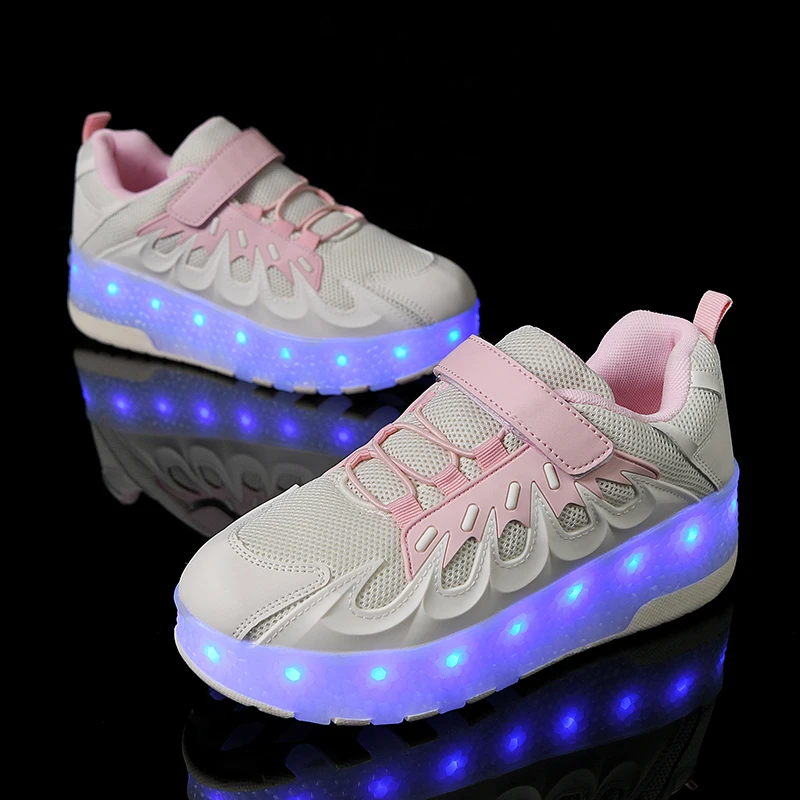 

2025 Kids' Fall & Winter New Heelys: Boys' & Girls' Invisible 4-Wheel Retractable Roller Shoes