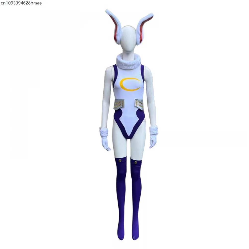 

Anime Cosplay Costume Wigs Rabbit Tight Printing Jumpsuits Woman Sexy Kawaii Carnival Party Suit Halloween Outfit