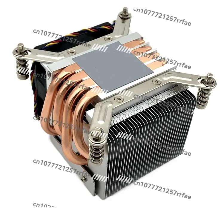 2U server side blowing CPU radiator 115X 1366 2011 interface 4 pure copper heat pipe temperature control fans