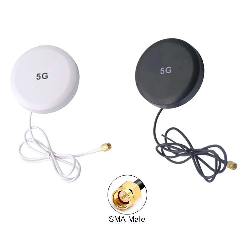 5G Antenna External Omnidirectional Waterproof GSM GPRS 3G 4G Circular Cabinet Signal Enhancement Intensifier SMA Male RG174 3m