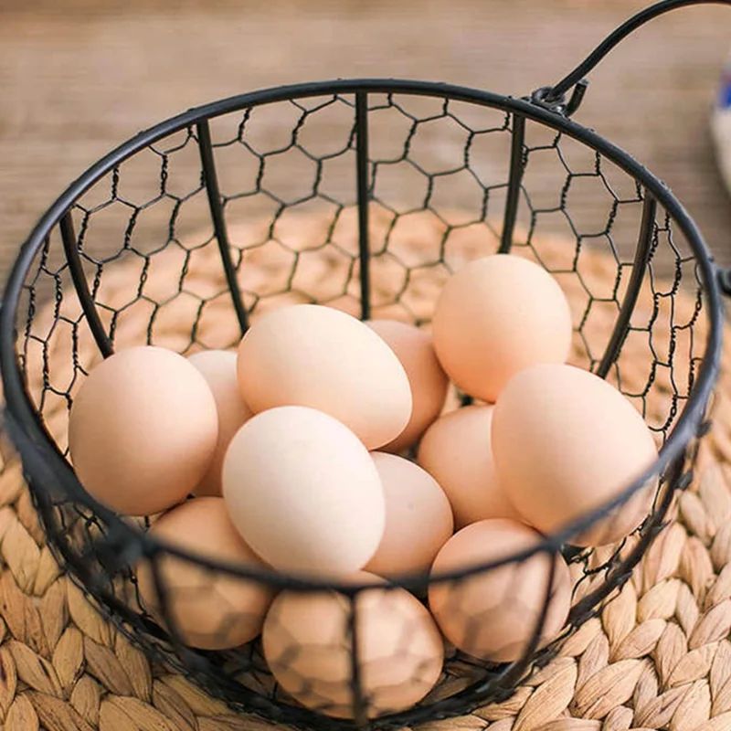 Metal Basket for Storing Eggs, Suitable Potato and Garlic Containers, Nordic Snack Fruit Baskets, Kitchen Organizer