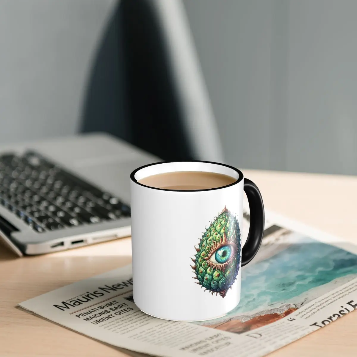 Alien Eye Mug Funny Ceramic Coffee Cups Tea Mugs Milk Cup Drinkware Gifts for Woman Man