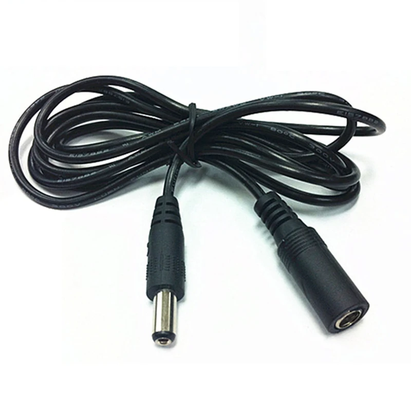 0.3mm² Male Female Power Connector DC 5.5*2.1mm Extension Cable Monitor Wire Data Line 0.3/0.5/1/1.5/2/3/5/10/15 meter