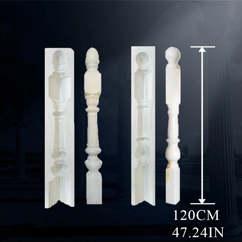 Imitation Jade Stairs Handrail Mold, Indoor Decoration, Plastic Steel Column, Artificial Stone, Handicraft