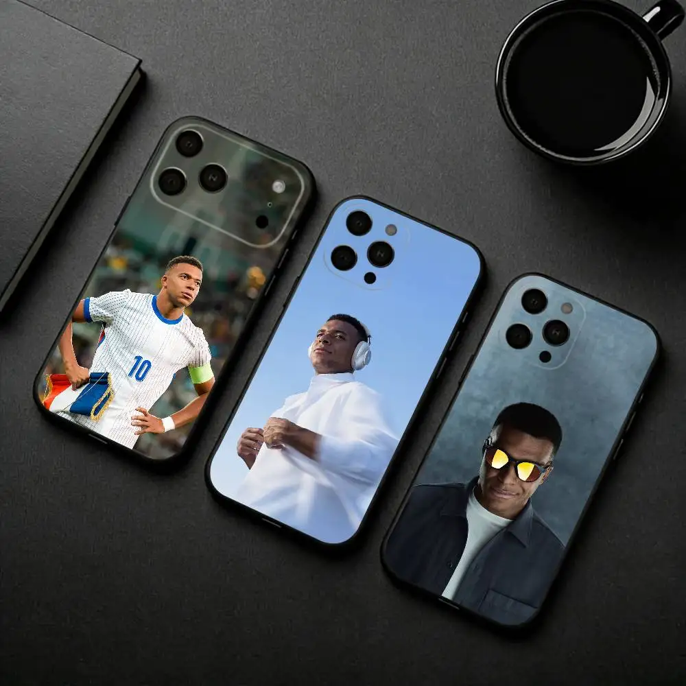 

K-kylian-N M-mbappe-E S-Star-E Phone Case For iPhone 17pro, 16,15,14,13,12,11 X XR Plus,Others Soft Black Cover