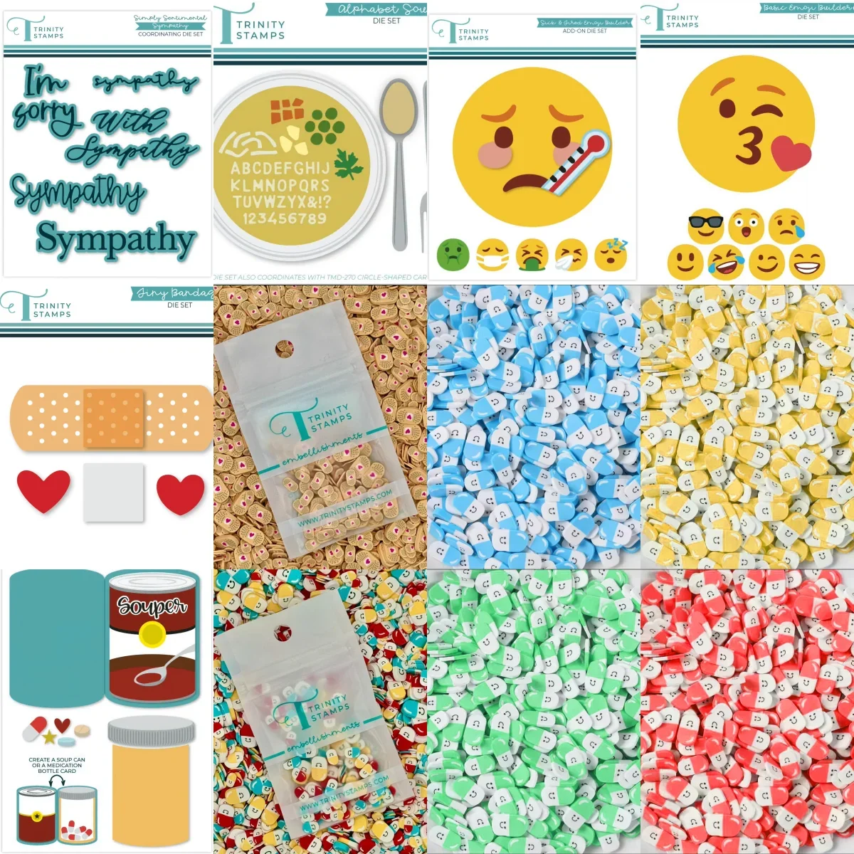 

2025 Expression Package Alphabet Soup embellishments Shake Card Polymer Clay Metal Cutting Dies for DIY Making Card Scrapbook