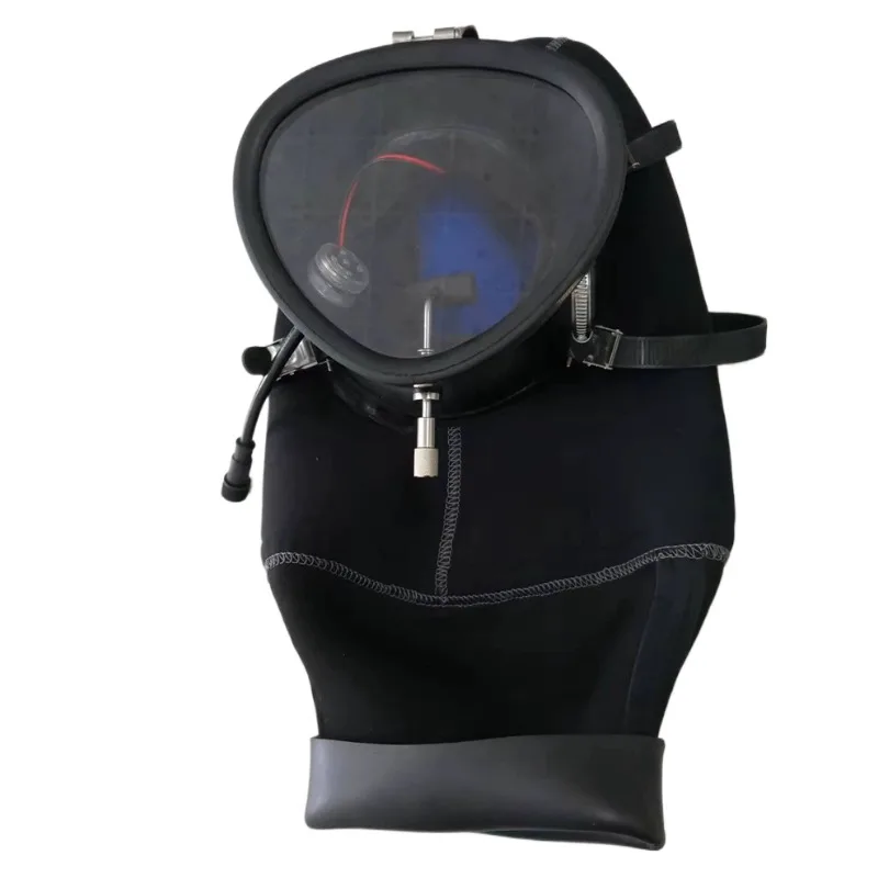 Diving Full Face Mask Underwater Breathing Apparatus, Dry Scuba Equipment Full Set Of Goggles Mirror