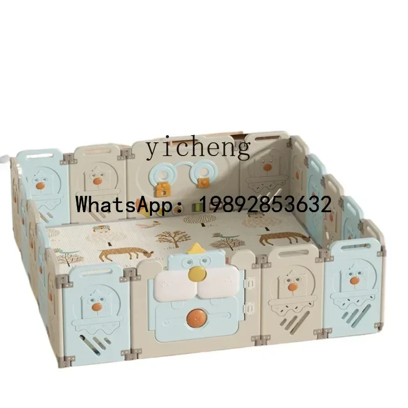 Children's Game Fence Folding Protective Grating Baby Fence Ground Indoor Home
