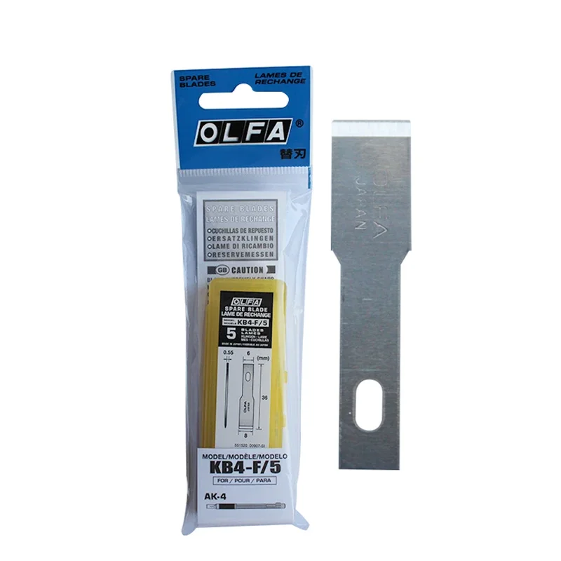 OLFA KB4-F/5, KB4-S/5, KB4-R/5 Spare Blade Art Knife Replacement Blades Craft Tools for AK-4 Carving Knives Parts Model Cutter