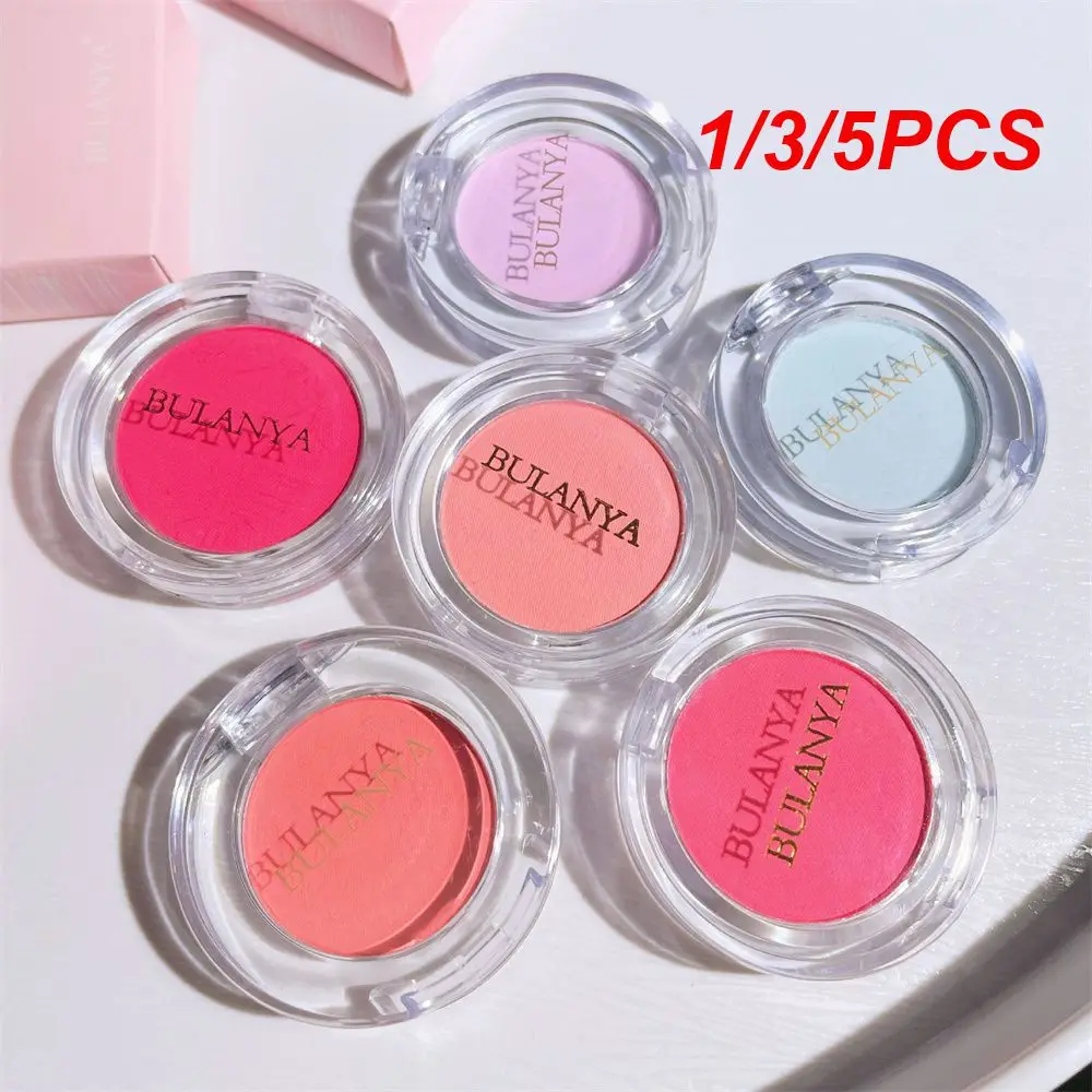 1/3/5PCS Pfirsich Erröten Student Leicht Zu Tragen Weiche Matte Erröten Gesicht Make-Up Erröten Makeups Dünne und Transparente Highlighter Erröten