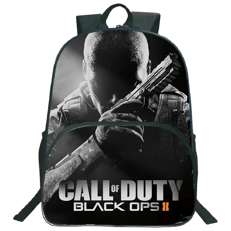 Sac à dos en nylon avec impression Call Of Duty Warzone, sac d'école pour garçons et filles, sac à livres pour ordinateur portable de grande capacité, sacs pour enfants, jeu de tir