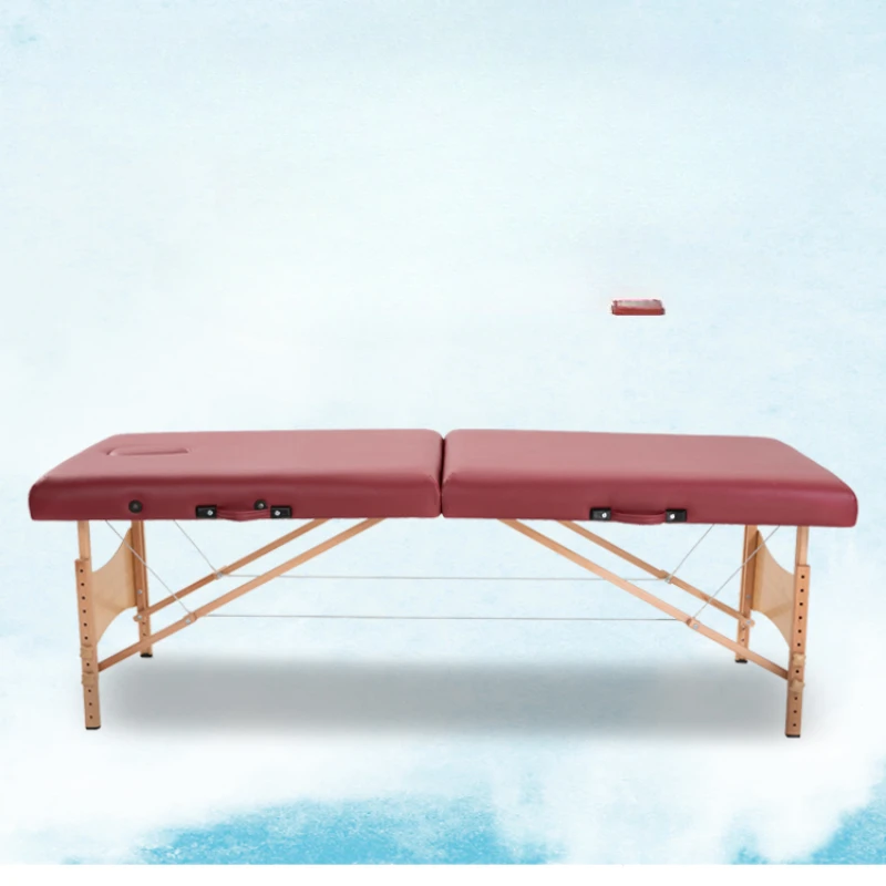 Portable Folding Massage Bed Tattoo Wooden Comfort Speciality Massage Table Knead Medical Lit Pliant Beauty Furniture RR50MB