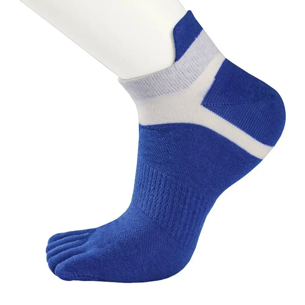 

Cotton Men's Five Toe Socks Invisible Anti Friction Five Finger Sports Socks Short Sweat-absorbing Running Hosiery Sports