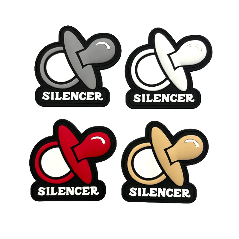 Funny PVC Hook&loop Patch Pacifier Dummy Tactical Badge Come and Take It Baby Bottle Morale Emblem Diaper Sniper Rubber Patch