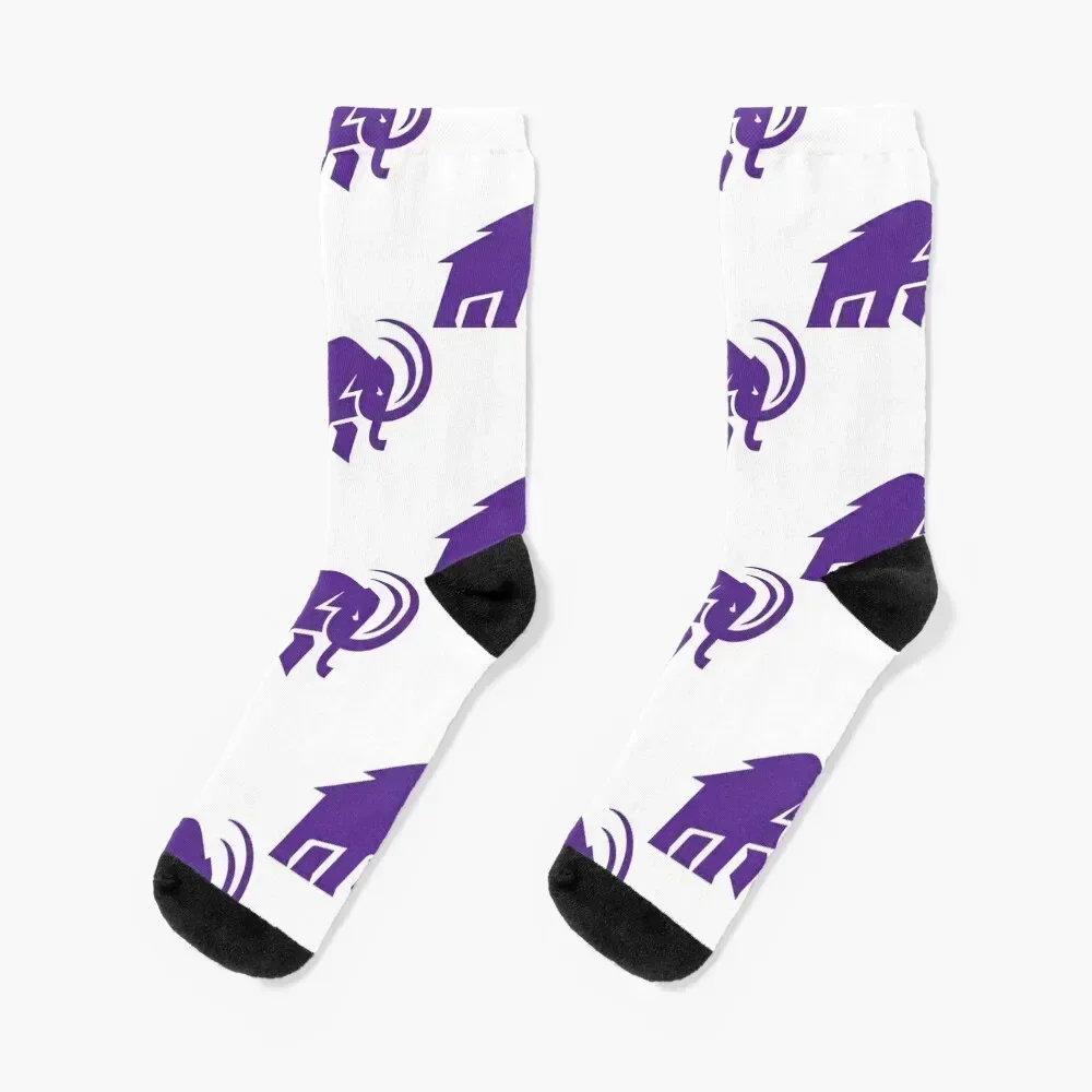 

Amherst College mammoths Socks Climbing with print anti-slip moving stockings Socks Women's Men's