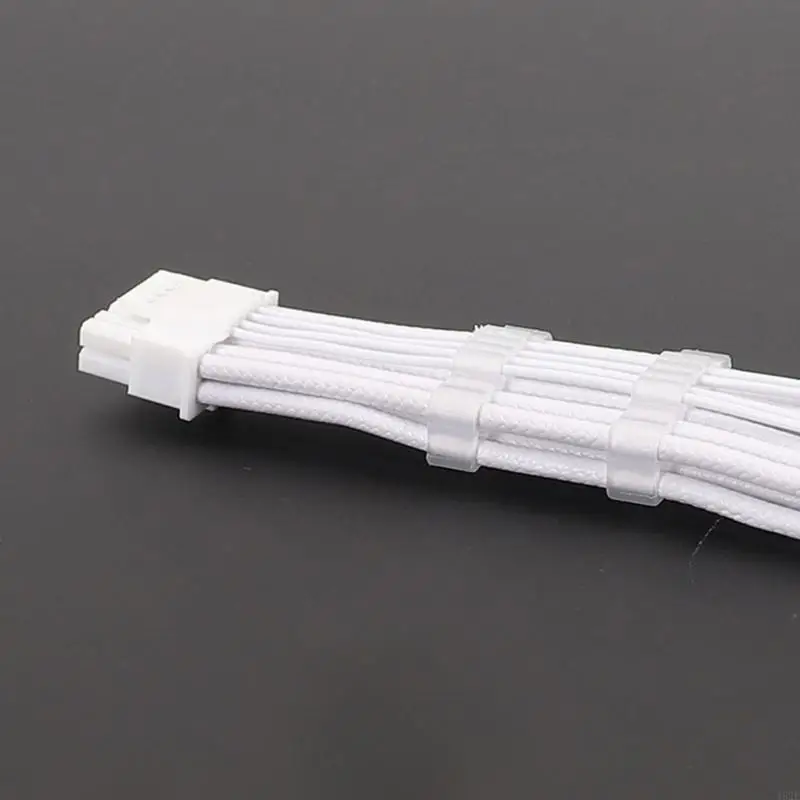 462E 12VHPWR Graphics Card Cable Double 8PIN to 16PIN (12+4Pin) GPU Extension Cable Featuring Stylish White Embossed Finish