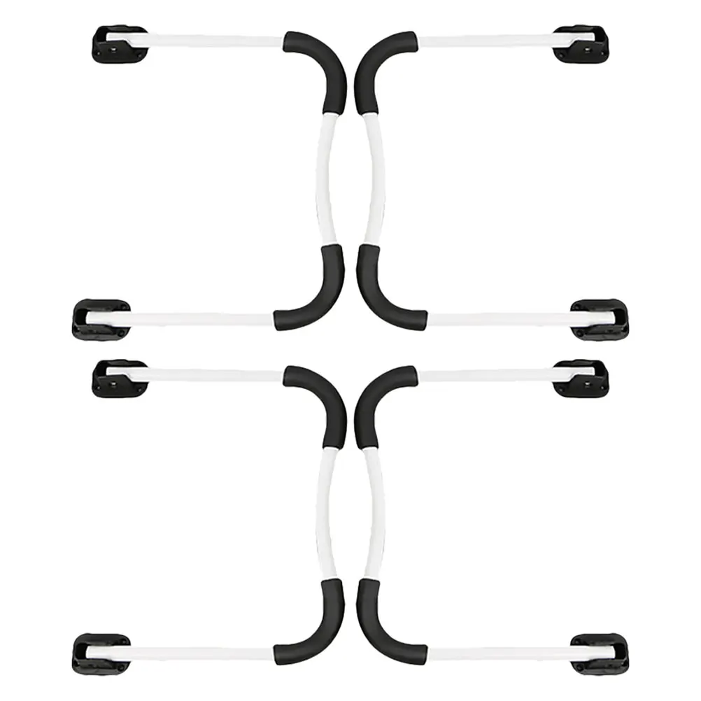 

2 Sets Desk Legs Folding Bracket Table U Shape End Shaped Frame White Metal Dining