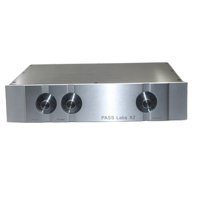 PASS X2 Aluminum Preamp Case DAC Box Amplifier Housing Chassis 4309 With Dial Knob AMP Enclosure 430×90×308/358mm