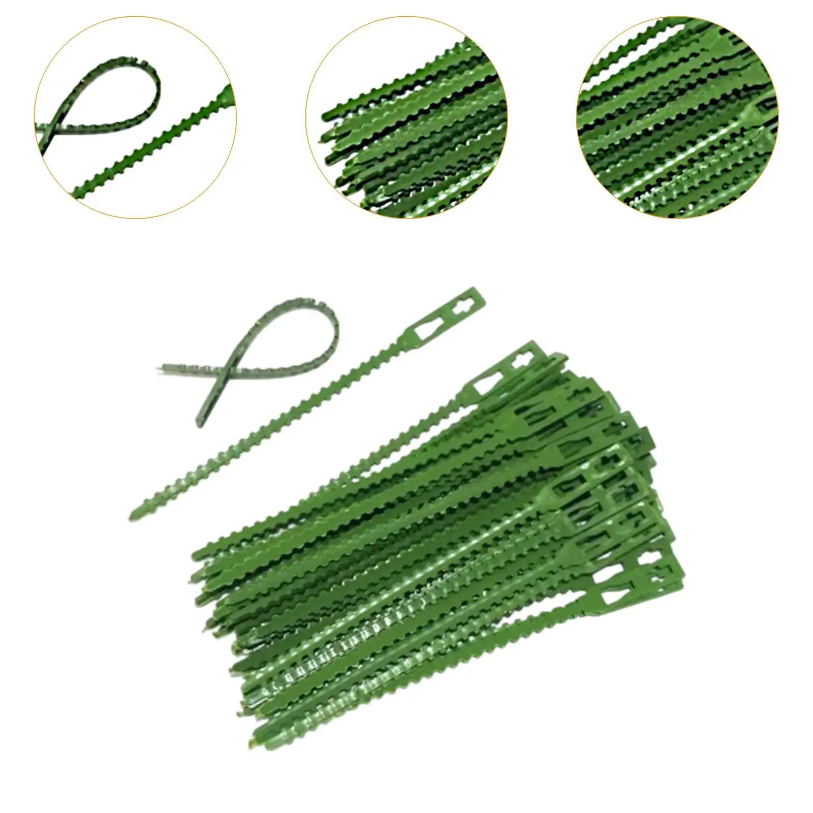 Pack de 50 bridas ajustables para plantas, bridas flexibles y multiusos, soporte