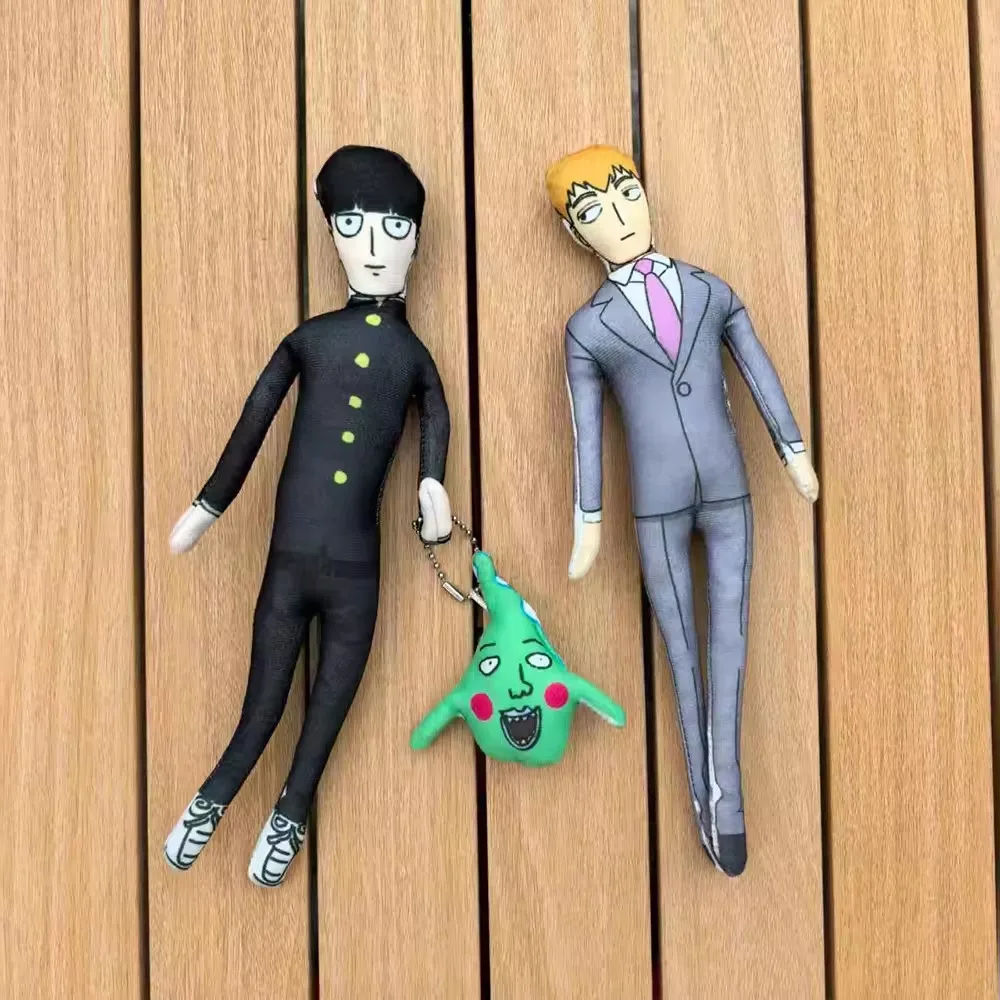 Mob Psycho 100 Plush Doll Abstract Toy Shigeo Kageyama Figure Doll Reigen Arataka Slender Twistable Shape Stuffed Toy Room Decor