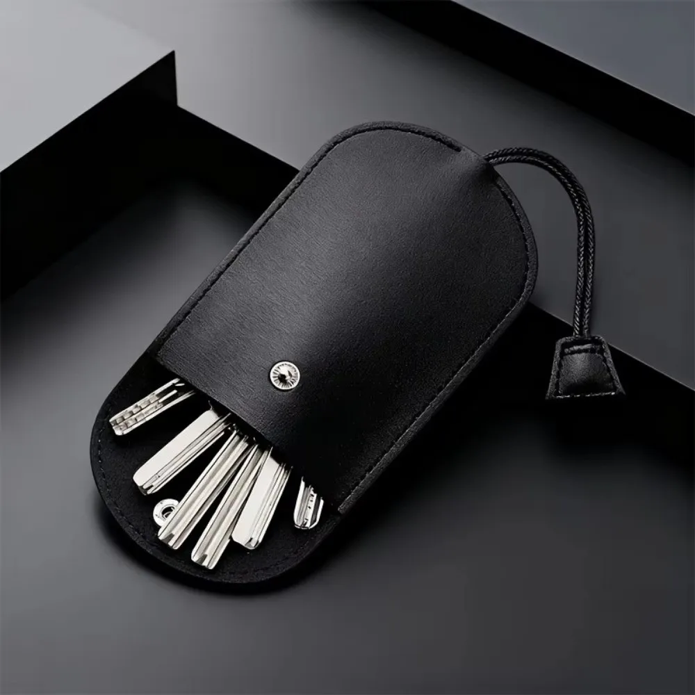 Mini Key Holder Household Large Capacity Key Case with Pull-Out Design Multi-Functional Key Chain Key Bag