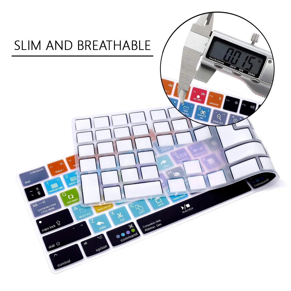 Shortcut Hotkey Keyboard Cover Skin For Apple Magic Keyboard with Numeric Keypad A1843 MQ052LL/A Released in 2017