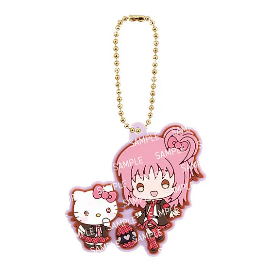 Bandai Shugo Chara Sanrio Nagihiko  Amu Tadase Co Branded Rubber Pendant Key Chain Gashapon Peripheral Products Gifts Original