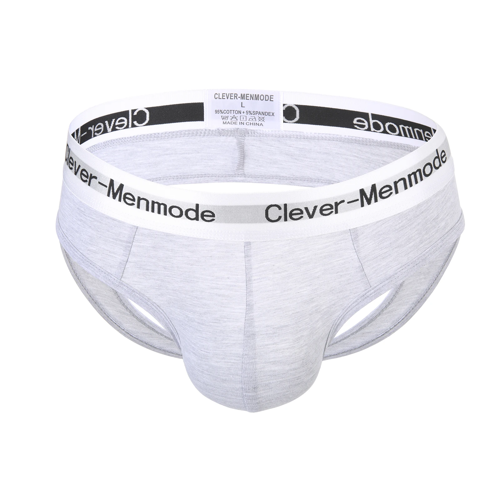 Mens Backless Underwear Breathable Bulge Pouch Briefs Sexy Low-rise Cotton Underpants Wide Waistband Exotic Lingerie Comfort