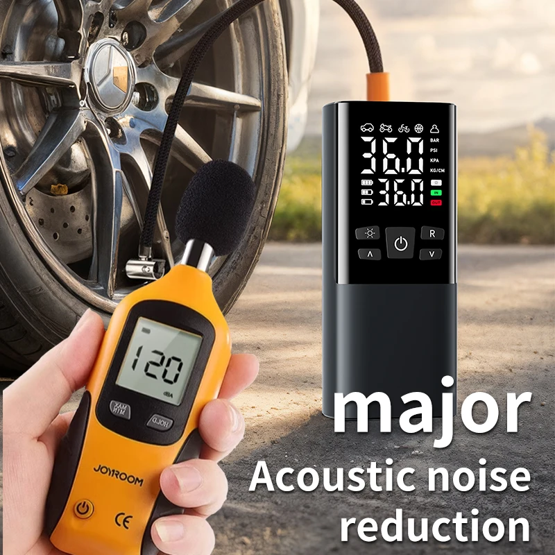 DC11.1V 60W ABS Portable Cordless Electric Air Compressor Tire Inflator with Automotive Smart Pump 20L/Min Inflated Gas Volume