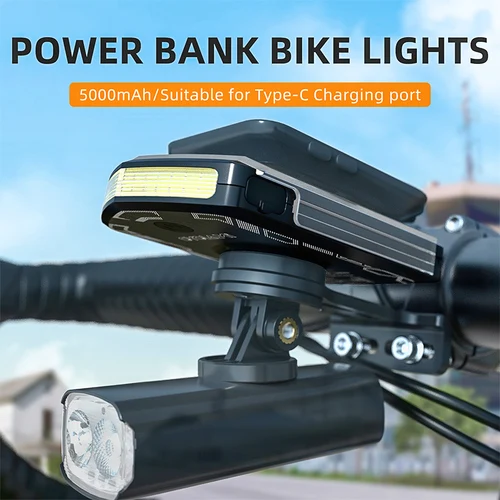 Imagen 2 del producto CYCLAMI RVL01 Faro de bicicleta Luz delantera diurna 5000mAh Visibilidad de seguridad en bicicleta Luz de ciclismo para carga Garmin XOSS IGS