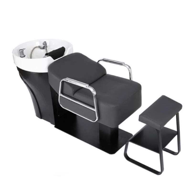 

*soft pillow comfortable shampoo bed hair salon special half lying flush bed light luxury stainless steel hair salon trendy