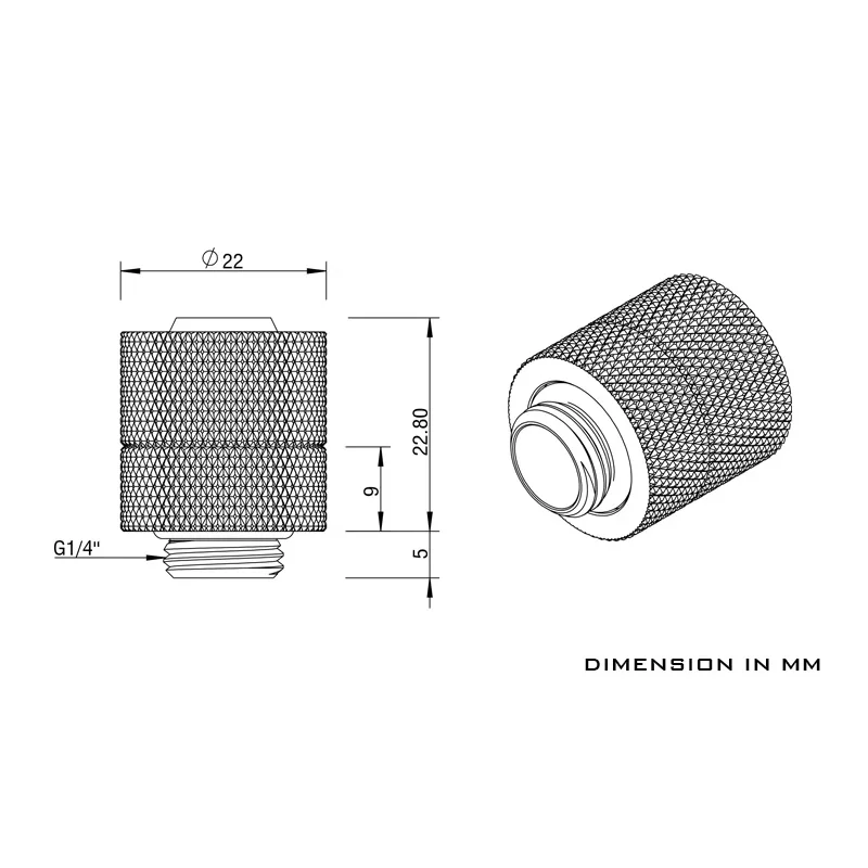 

BARROW G1/4" 10x16MM Hose Tube Fittings For Computer Water Loop Build,360 Rotary,Silver,Black,TXKN-3/8 H01
