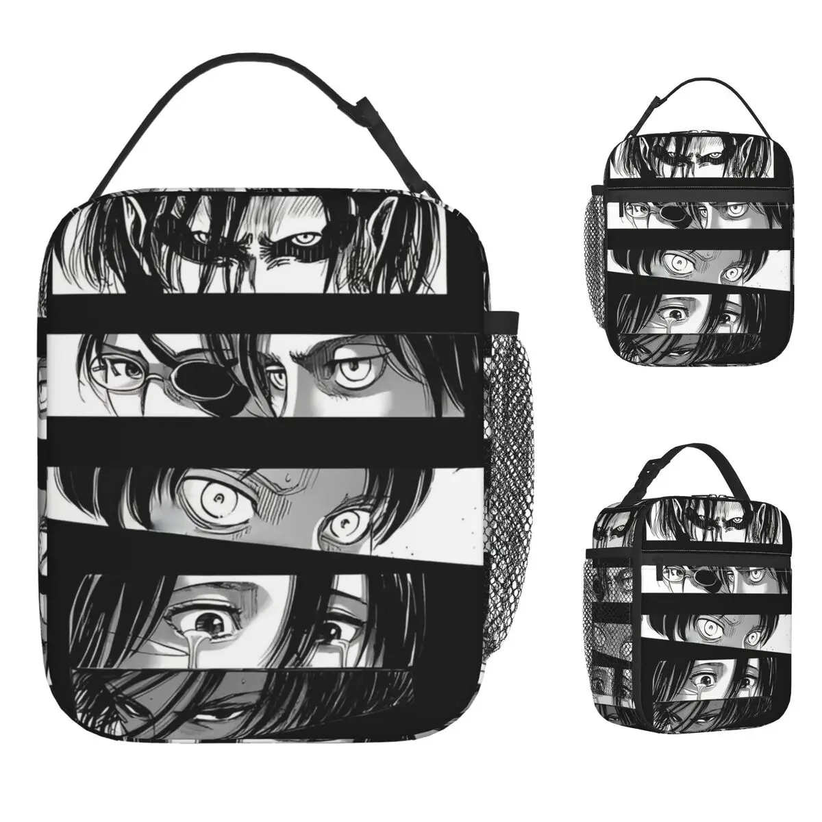 

Anime Attack On Titan Lunch Bag For Child Japanese Comic Print Lunch Box Casual Picnic Cooler Bag Waterproof Thermal Lunch Bags