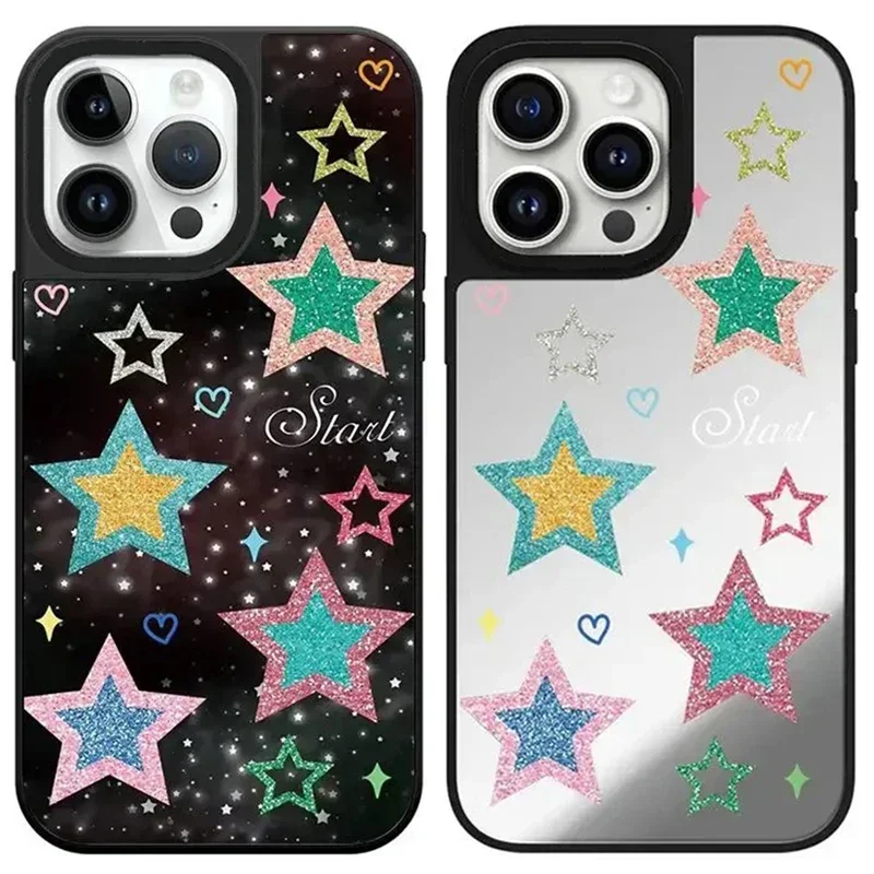 

Colorful Star Mirror Magnetic iPhone 11 12 13 14 15 Pro Max Protective Case for IPhone 15 Pro Max