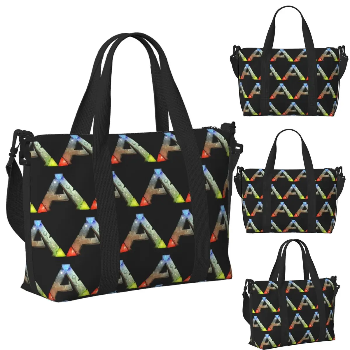 personalizado-arco-sobrevivencia-evoluiu-logotipo-praia-saco-de-viagem-grande-capacidade-sacolas-para-ginasio-esporte-feminino-compras-duffle-bolsa-de-ombro