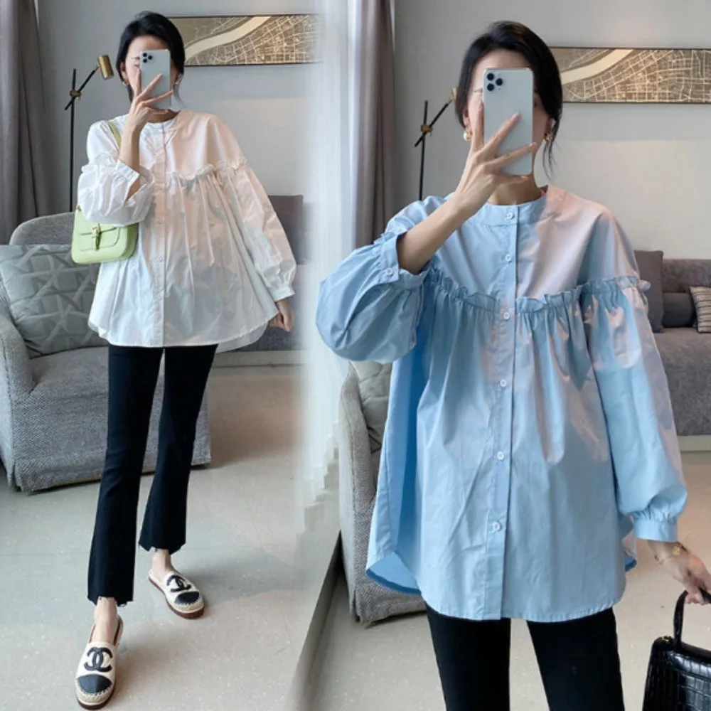 

Новая осенняя коллекция топов для беременных, отличающаяся молодежным и нежным дизайном, с кружевной отделкой, свободного кроя.