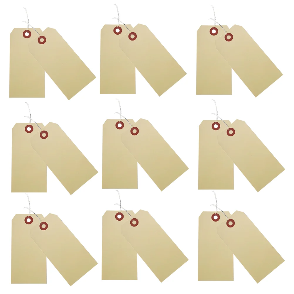 Stück leere Manila Tags Draht Karton Versand Tag Papier hängen Tags Inventar Tags große Tags Verpackung Inventar Gepäck