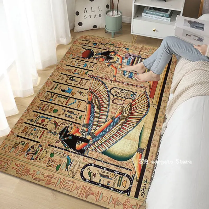 Ancient Egypt Print Hallway Carpet Nordic Style Home Doormat Bathroom-Toilet Mats Bedroom Modern Home Decor