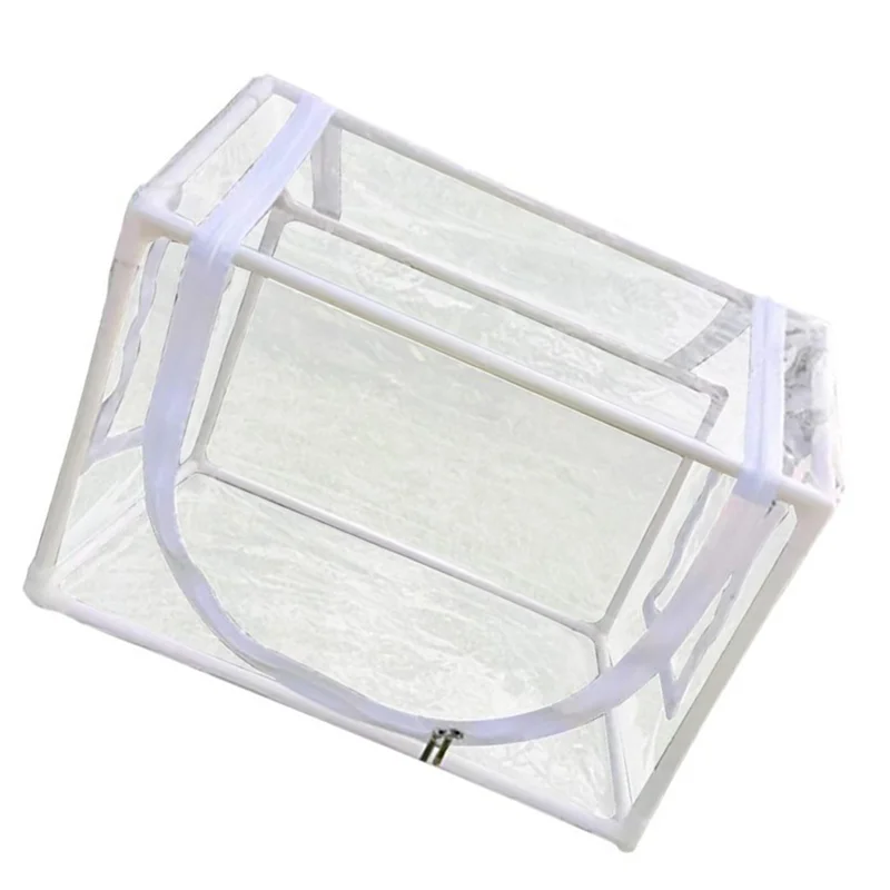 

A19F-Portable Mini Greenhouse With Transparent PVC Cover, Roll-Up Front Door, And Easy Assembly For Indoor/Outdoor Gardening