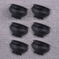 Nuevo 6 uds 11mm Universal tirante de coche extremo rótula botas antipolvo cubre polainas goma negra
